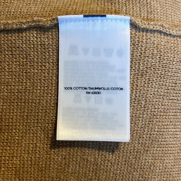 Lands End Long Sleeve Women’s Button Up Beige Cardigan T26* 42525 - Picture 4 of 4